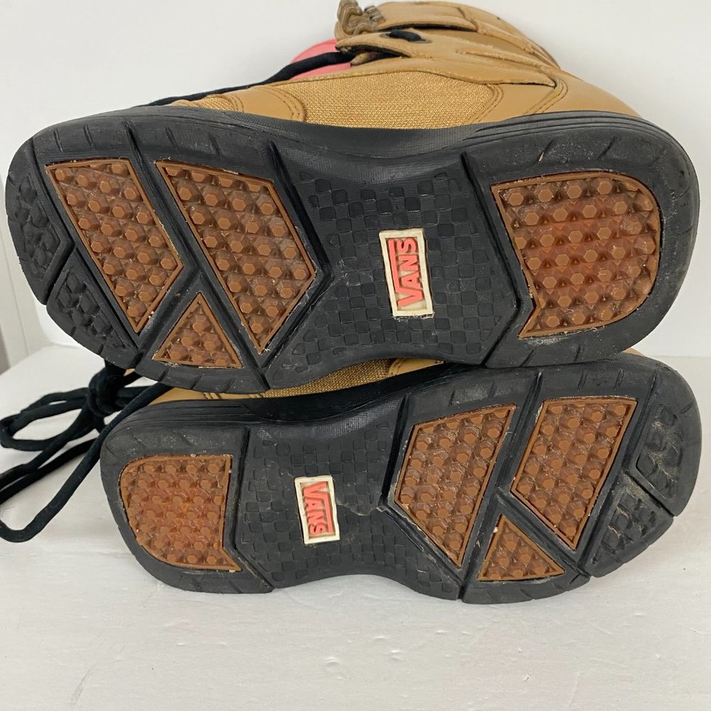 Vans Tan and Pink Women's Snowboard Boots - Picture 5 of 11